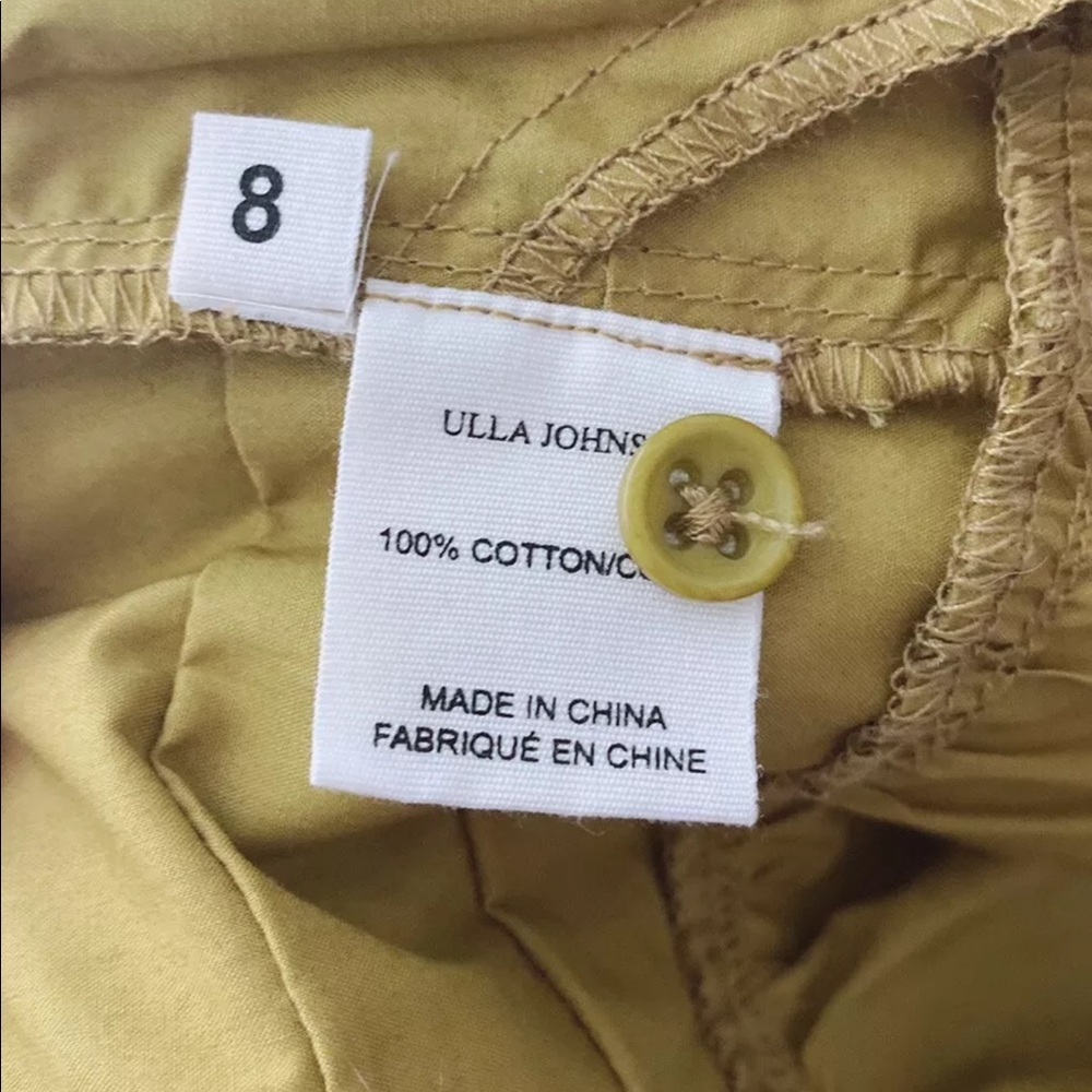 Ulla Johnson Maud Mustard Puff Sleeve Dress 8 - Picture 9 of 10